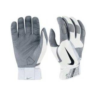 Nike GB0305 Diamond Elite Pro Batting Gloves   White/University Red 