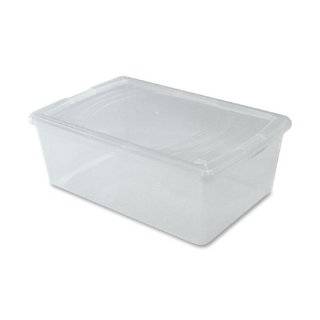 Clear Plastic Storage Box   18.5 Qt.   Single Box (Clear) (7.08H x 13 
