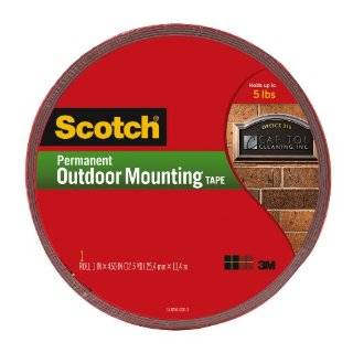 Scotch Permanent Outdoor Mounting Tape, 1 Inch x 450 Inches (4011 LONG 