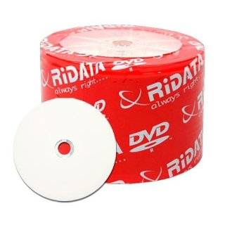  600 Ritek Ridata 8X DVD R 4.7GB White Inkjet Hub Printable 