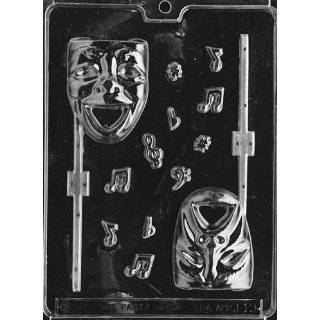 COMEDY & TRAGEDY LOLLY MASK Jobs Candy Mold Chocolate