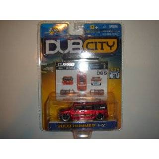 2004 Jada Dub City 164 Scale 2003 Hummer H2 Fire Dept. Red #095