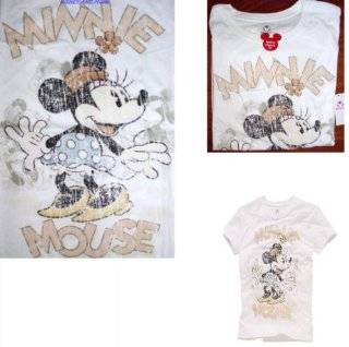  DISNEY MINNIE MOUSE T SHIRT TEE TOP Womens Vintage Style 