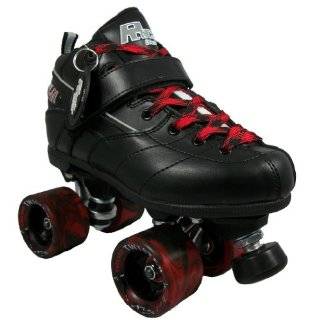 Sure Grip Rock GT50 Black Boots with Black & Red Twister Wheels and 