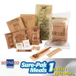 MREs (Meals Ready to Eat) Box B, Genuine U.S. Military Surplus, Menus 