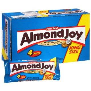 Almond Joy King Size Candy Bars (Pack of 18)