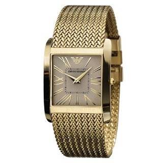 Emporio Armani Womens AR2017 Gold Stainless Steel Quartz Watch with 