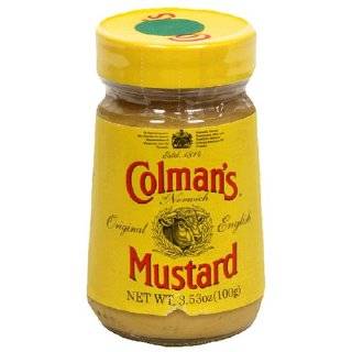 Colmans Original English Prepared Mustard, 3.53 Ounce Jars (Pack of 6 