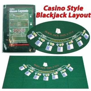 Trademark Poker Blackjack Layout, 36 x 72 Inch Sports