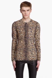 Givenchy Leopard Print Henley for men