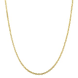Fremada 14k Yellow Gold 1 mm Flat Cable Link Chain (16 20 inches
