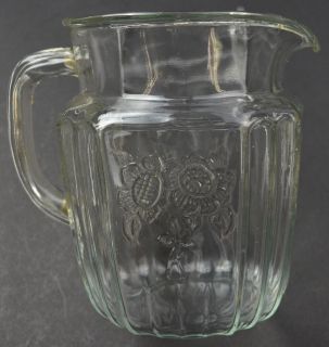Vintage Anchor Hocking Glass Mayfair Clear Pattern Pitcher Collectible Crystal