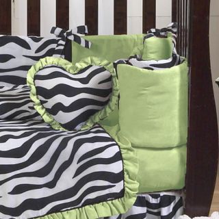 JoJo Zebra Print Discount Baby Girl Crib Bedding 9P Set