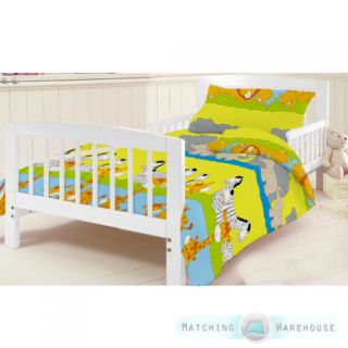 Childrens Junior Cotbed Bed Duvet Cover Pillowcase Nursery Baby Toddler Kids