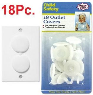 18 Electric Outlet Plug Cover Baby Toddler Child Proof Safety Shock Guards