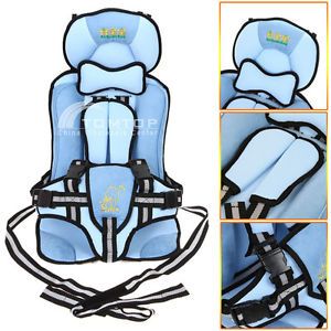 Portable Baby Child Car Safe Safety Seat Cover Booster Harness Cushion Blue