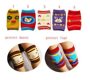 Baby Infant Toddler Leg Warmers Leggings Safety Crawling Knee Elbow Pads 5pairs