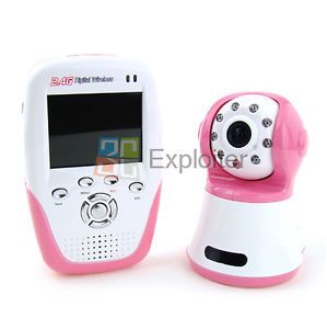 2 4GHz Wireless Digital Baby Monitor LCD IR Night Vision 2 Way Talk Video Camera