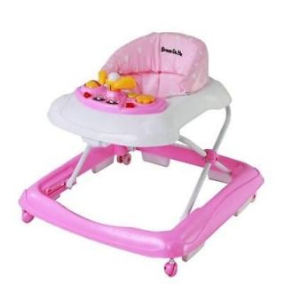 Dream on Me Scout Musical Walker Activity Center Pink Learning Baby Devlopment