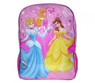 Disney Princess Cindi Belle Aurora Travel School Backpack Tote Lunch Bag New