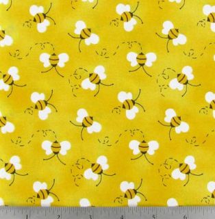 Bumble Bee Bees Yellow Black White Summer Spring Buzz Curtain Valance New