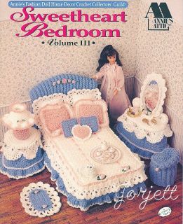 Sweetheart Bedroom Annie's Crochet Patterns Fit Barbie Fashion Dolls