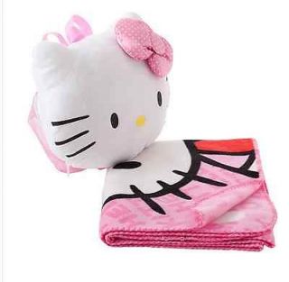 New Girls' Hello Kitty® Plush Backpack Fleece Throw Blanket Gift Set