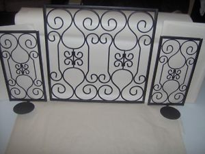 New 3 Piece Set Wall Sconces Decorative Metal Candle Holders Home Accents