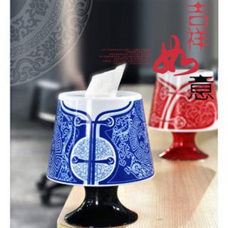 Chinese Unique Style Tissue Box Cover Holder Toilet Paper Roll Container Case