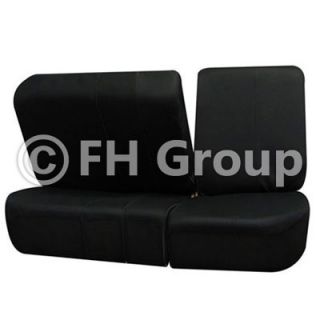 FH FB105 1112 Suede Car Seat Covers Airbag Ready Split Bench Black