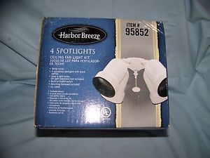 Harbor Breeze Model 95852 New Ceiling Fan Light Kit 4 Spotlights
