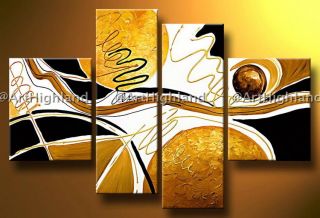 Original New Modern Abstract Oil Paintings Painting Canvas Wall Art Set Signed