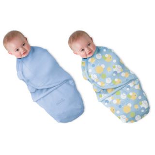 Summer Infant SwaddleMe Swaddling Blanket 2 PK Blue