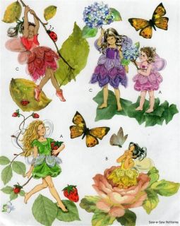 Girls Fairy Costume Dress Sewing Pattern Wings Tutu
