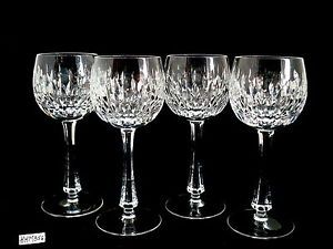 Gorham Chantilly Crystal Cut Glass Hock Wine Glasses