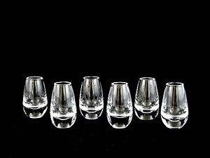 Steuben Crystal Glass Liquor Cordial Shot Glasses Mint