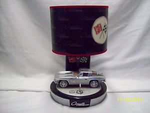 1963 Chevrolet Chevy Corvette Stingray Novelty Desk Lamp w Motor Sound