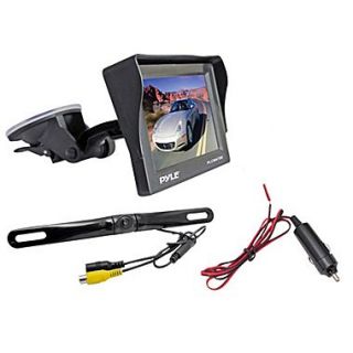 Pyle PLCM4700 4.7 Window Suction Mount TFT/LCD Monitor Backup Color Camera w/Distance Scale Line