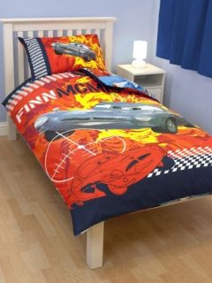 Disney Cars 2 Missile Bed Duvet Cover Set Single Bedding with Pillowcase New