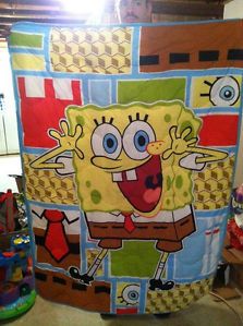 Spongebob Squarepants Toddler Bedding Set 4pc Comforter Bed Set Hard to Find