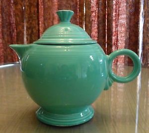 Vintage Homer Laughlin Large Fiesta Ware Teapot Light Green Color
