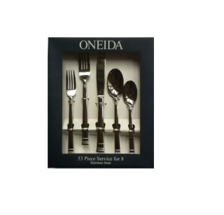 Oneida 53 Piece Sunnybrook Service for 8 8 Extra Teaspoons Stainless Flatware