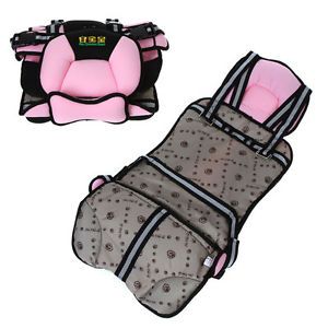 Baby Kid Toddler Car Auto Safety Booster Seat Cover Harness Cushion Belt Pink