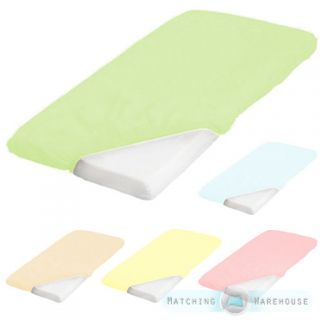 Pure Cotton Baby Cot Size 60 x 120cm Fitted Sheet Nursery Crib Bedding Childrens