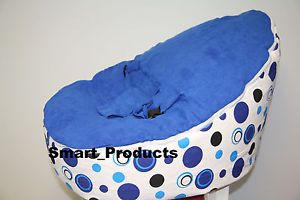 Baby Bean Bag Chair and Bed for Infants Toddlers Kids Blue