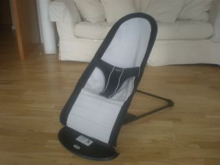 Baby Bjorn Balance Bouncer Seat Chair Silver Black with Toy Bar