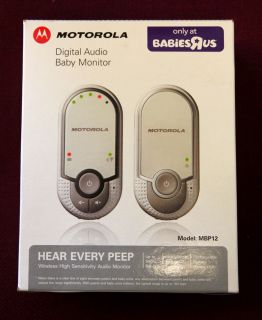 Motorola Model MBP12 Digital Audio Baby Monitor with DECT Technology