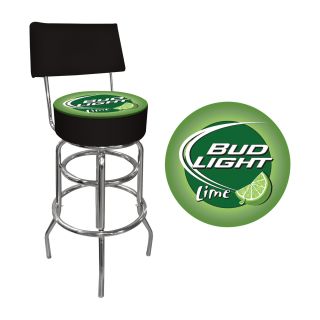 Bud Light Lime Logo Bar Stool with Backrest