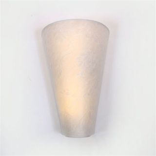 Exciting Lighting Battery Powered LED White "Faux Lace" Fabric Shade Wall Sconce