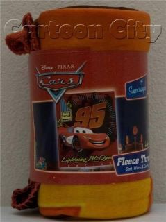 Disney Cars Lightning McQueen Fleece Throw Blanket
